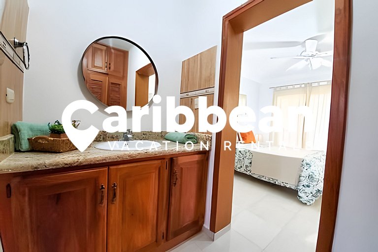 Quiet and well-kept apartment garden views. Playa Bavaro