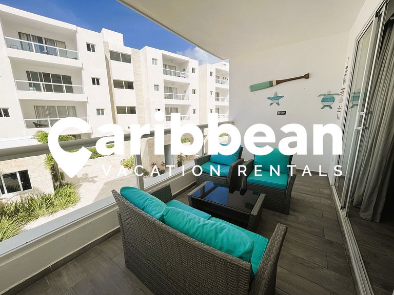 Beauty 2 bed apartment pool views Arena Village. Playa Bavar