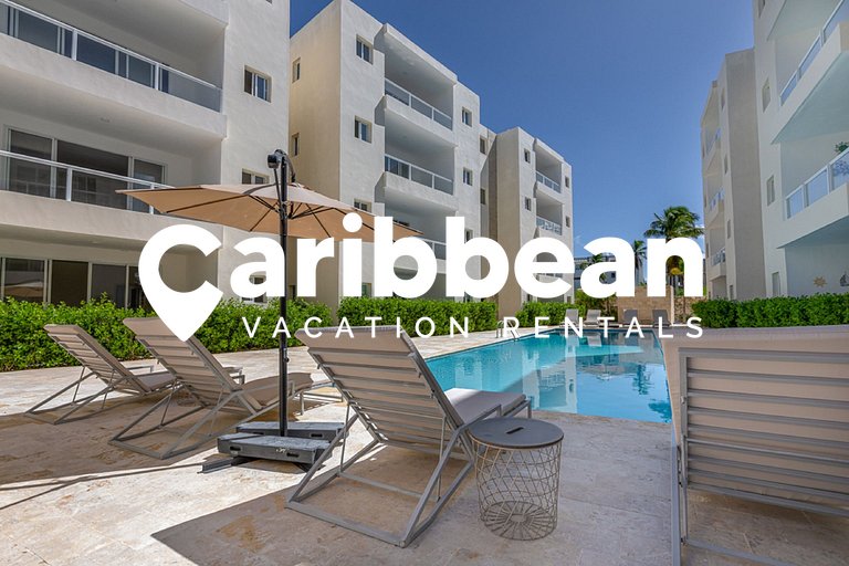 Beauty 2 bed apartment pool views Arena Village. Playa Bavar