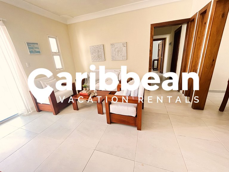 Modern Pool-View Apartment in Sol Tropical – Walk to Bavaro