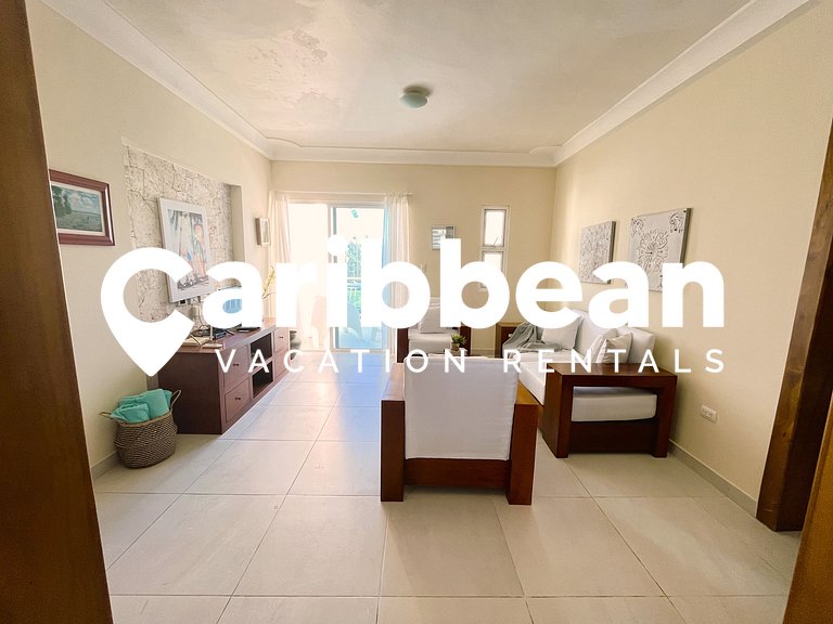 Modern Pool-View Apartment in Sol Tropical – Walk to Bavaro