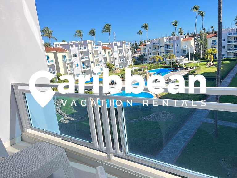 Modern Pool-View Apartment in Sol Tropical – Walk to Bavaro