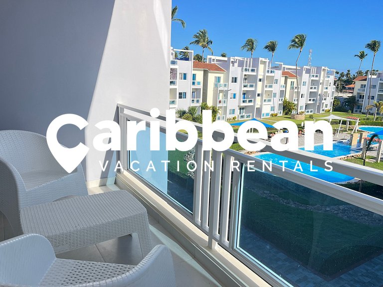 Modern Pool-View Apartment in Sol Tropical – Walk to Bavaro