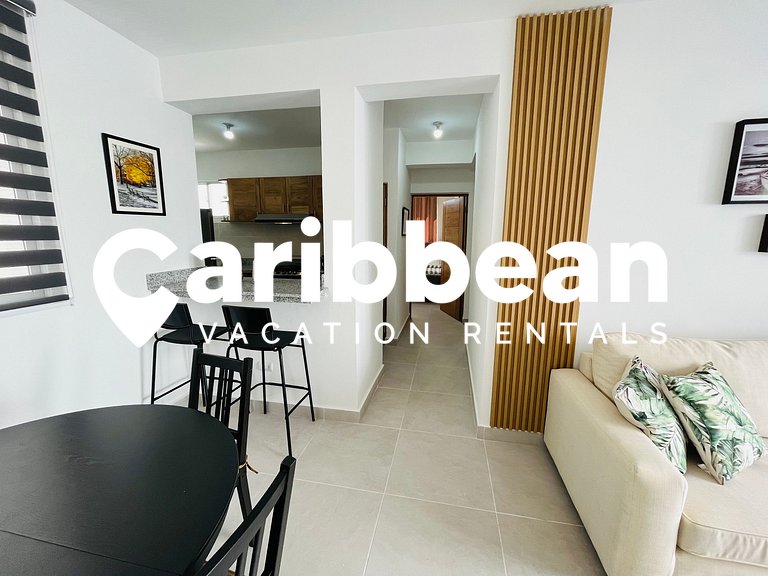 New cozy beach apartment with private beach on WS