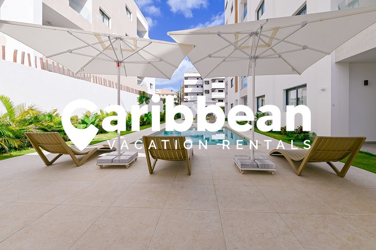 Beauty pool views apartment steps to Playa Bavaro