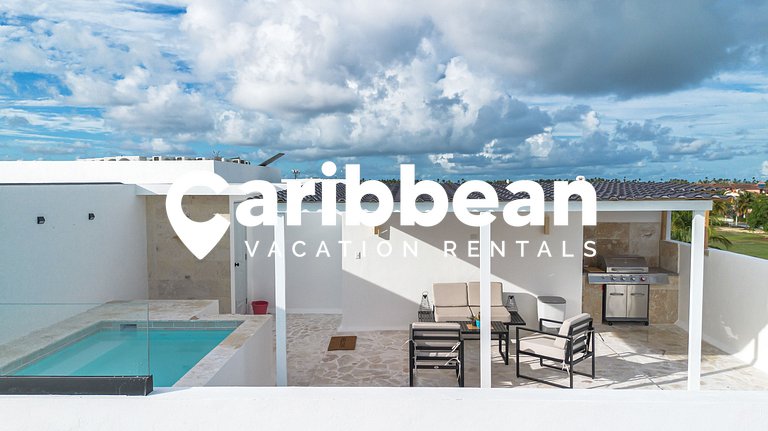 Penthouse con picuzzi privado y barbacoa en Bávaro