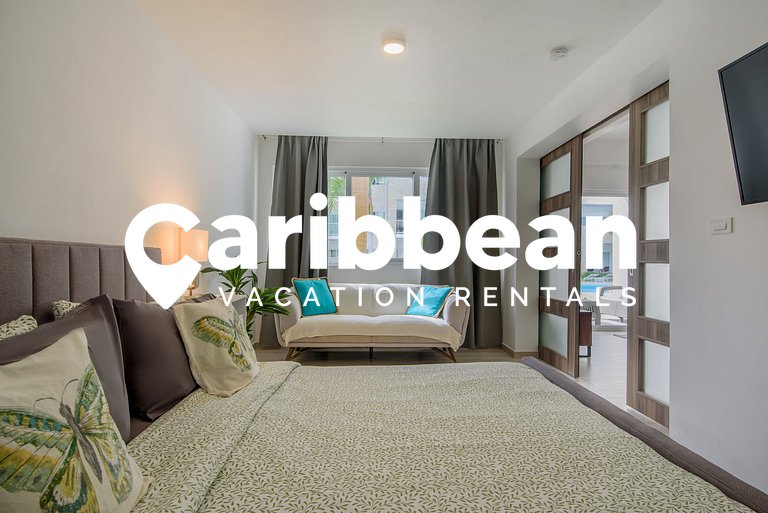 Modern Suite with Pool & Terrace – 4 min to Bávaro Beach