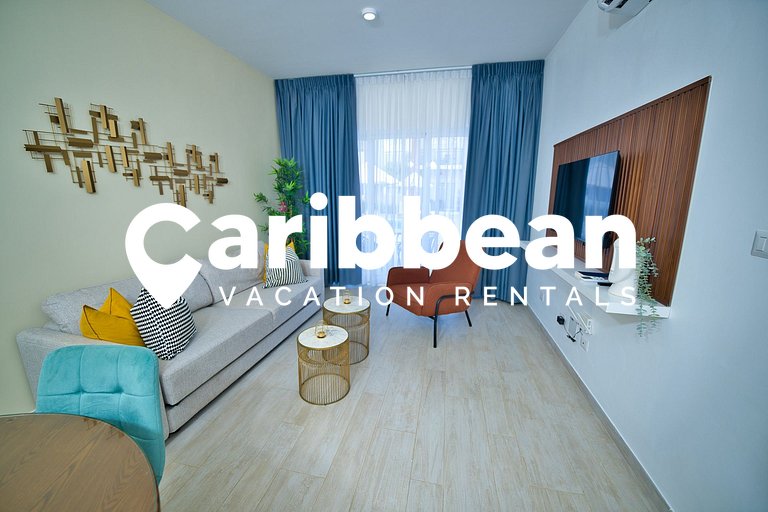 Encantador 1BR con piscina cerca de Playa Bávaro
