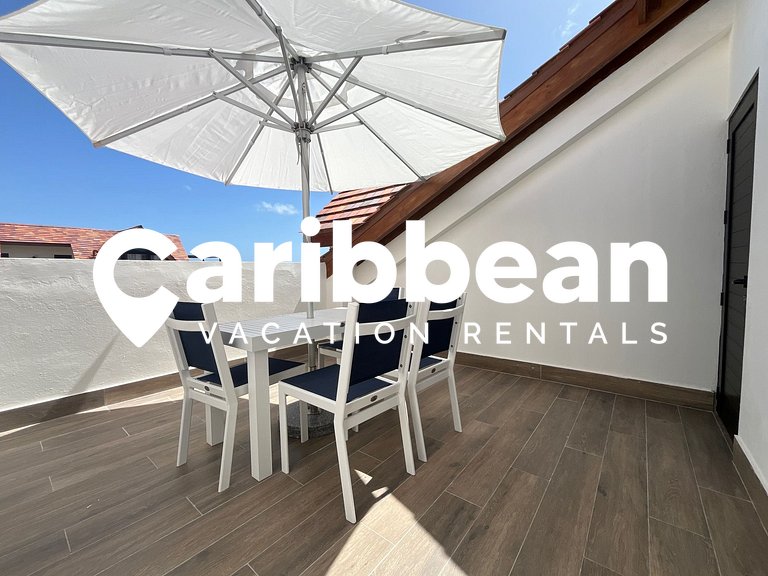 Boho Chic Penthouse con Vista al Mar | Cap Cana