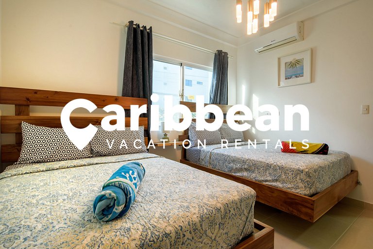 Moderno • Piscina + Balcón | Cerca de la Playa